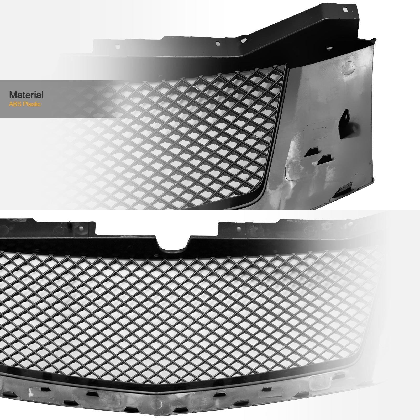 2007-2014 Cadillac Escalade Diamond Mesh Front Grille - Matte Black