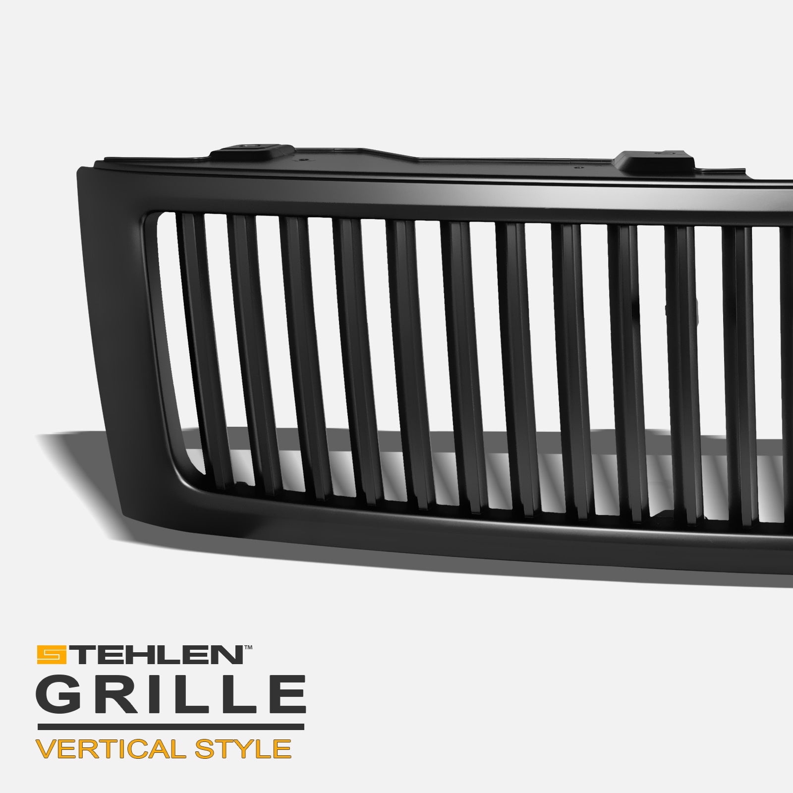 2007-2013 Chevrolet Silverado 1500 Vertical Style Front Grille - Matte Black