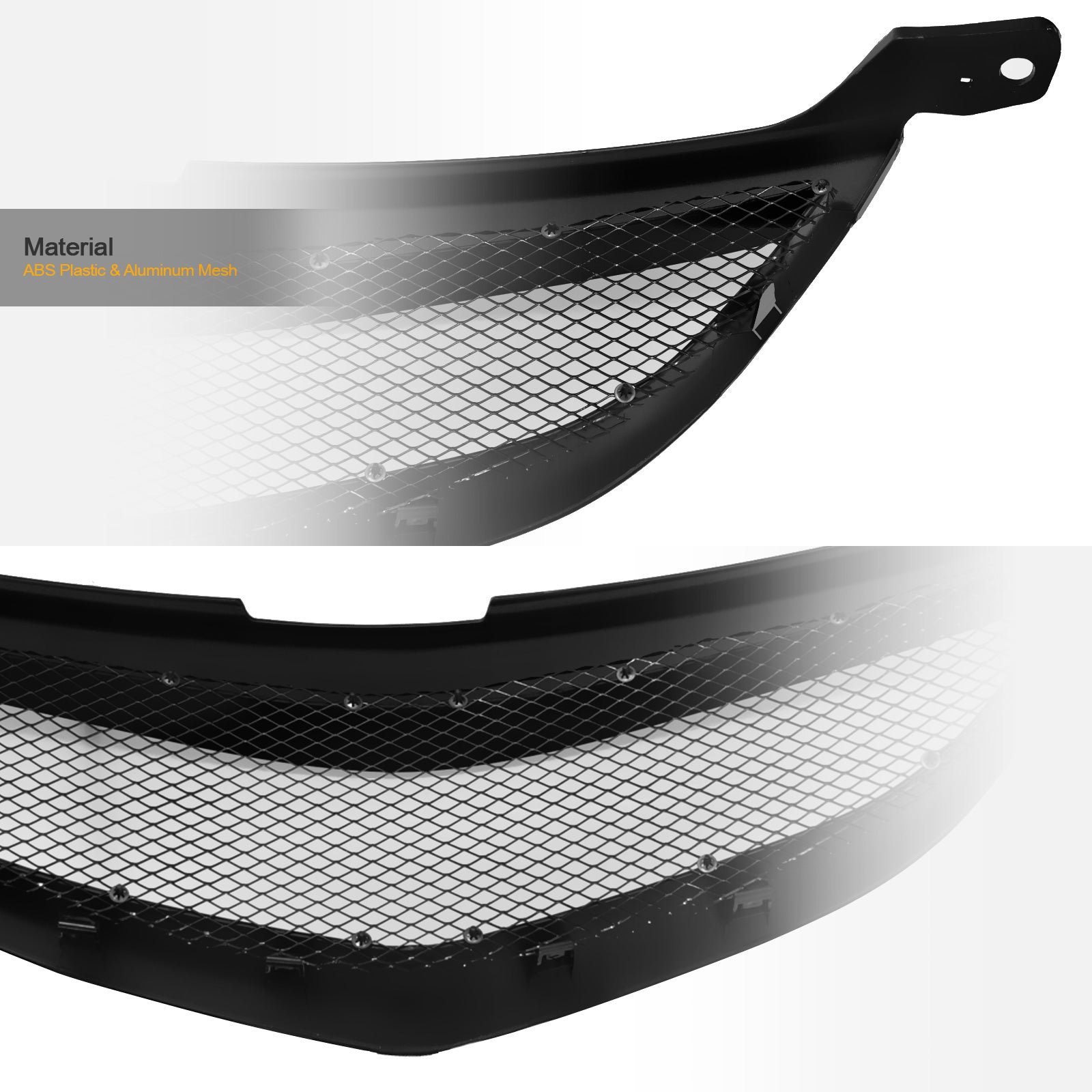 2004-2006 Mazda 3 Sedan Matte Black Front Grille Replacement