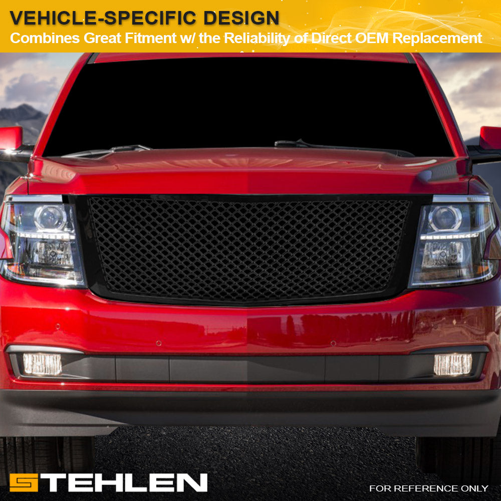 2022-2024 Toyota Tundra Lex Style ABS Front Grille - Glossy Black