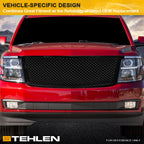2022-2024 Toyota Tundra LED Front Grille Lex Style - Glossy Black