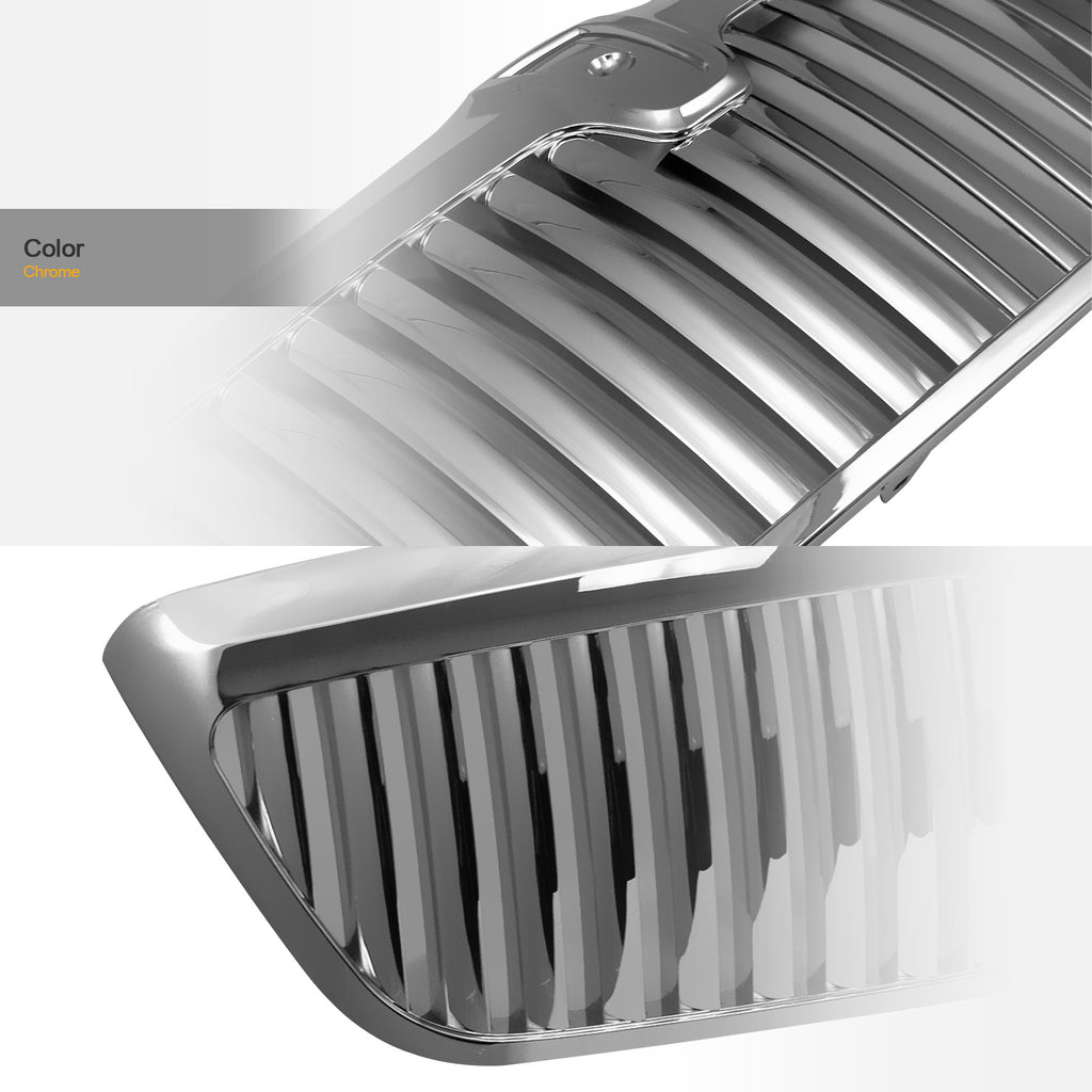 1998-2003 Lincoln Navigator Blackwood Chrome Vertical Front Grille