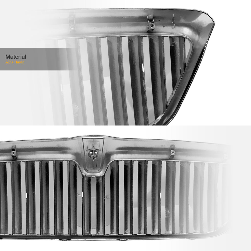 1998-2003 Lincoln Navigator Blackwood Chrome Vertical Front Grille