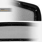 2002-2005 Dodge Ram Rivet Style Mesh Front Grille - Black ABS