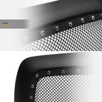2002-2005 Dodge Ram 1500 2500 3500 Rivet Mesh Grille Matte Black