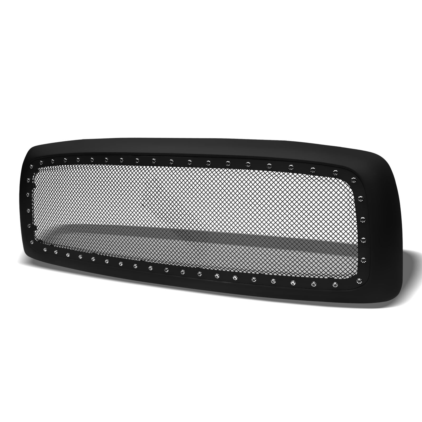 2002-2005 Dodge Ram 1500 2500 3500 Rivet Mesh Grille Matte Black