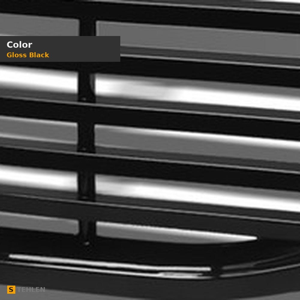 2006-2008 Dodge Ram 1500 Horizontal Front Grille — Black — detail