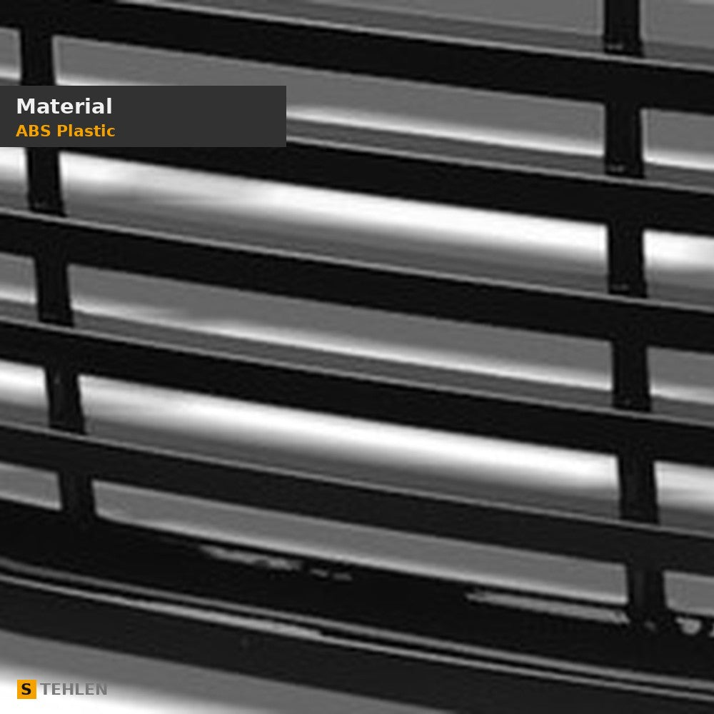 2006-2008 Dodge Ram 1500 Horizontal Front Grille — Black — detail