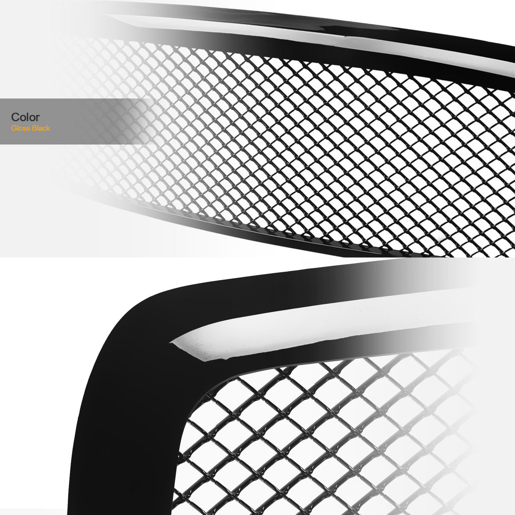 2006-2009 Dodge Ram 1500 2500 3500 Mesh Front Grille - Black