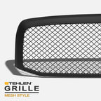 2006-2009 Dodge Ram 1500 2500 3500 Mesh Front Grille - Matte Black