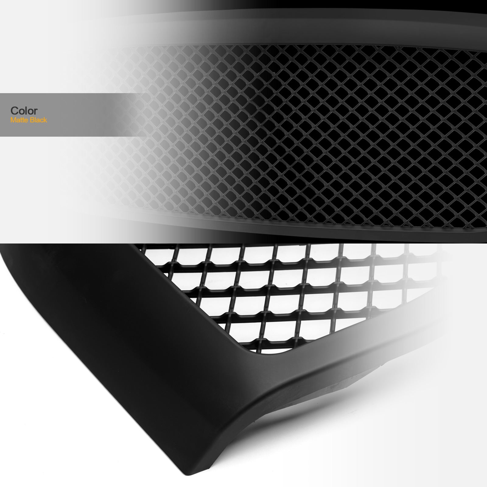 2006-2009 Dodge Ram 1500 2500 3500 Mesh Front Grille - Matte Black