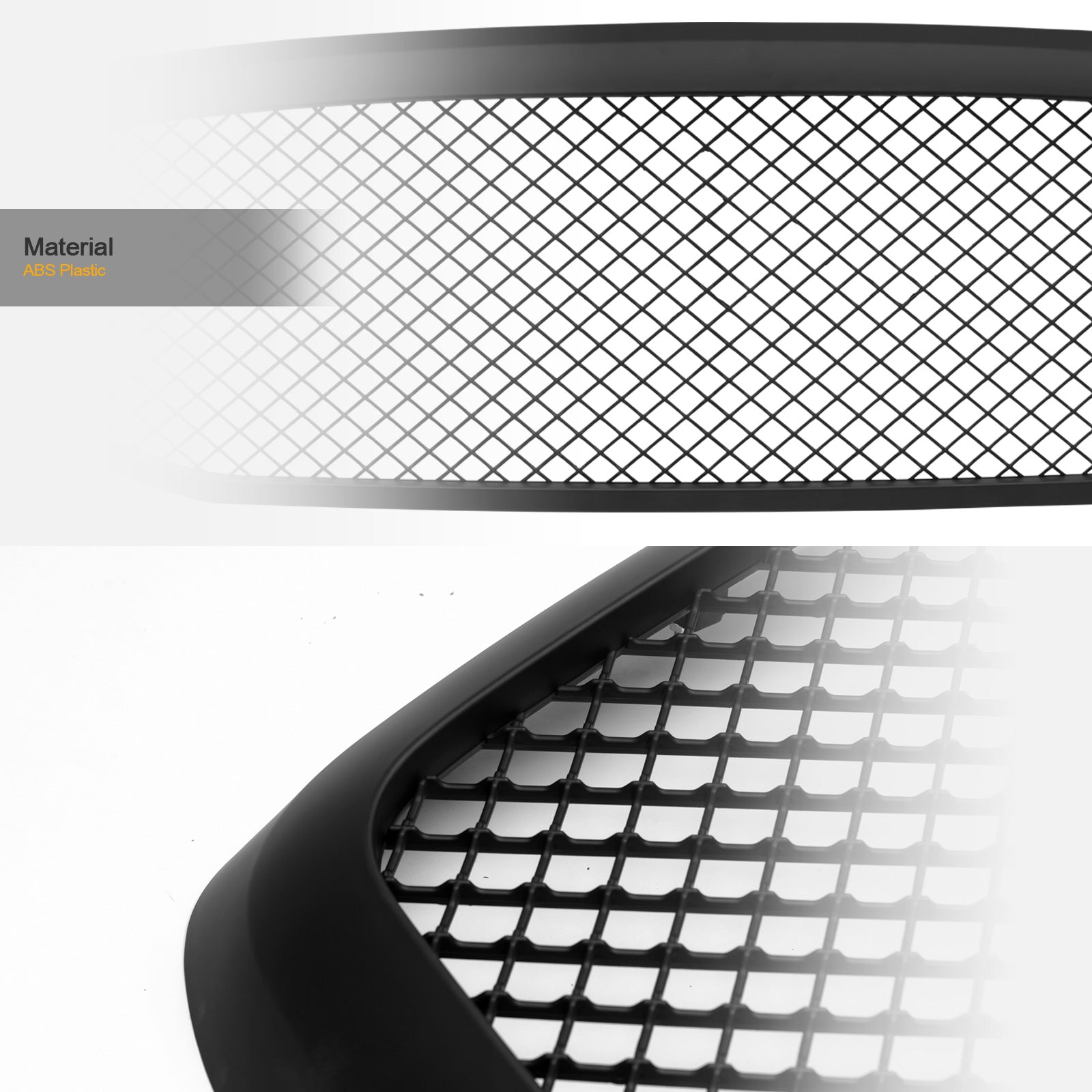 2006-2009 Dodge Ram 1500 2500 3500 Mesh Front Grille - Matte Black