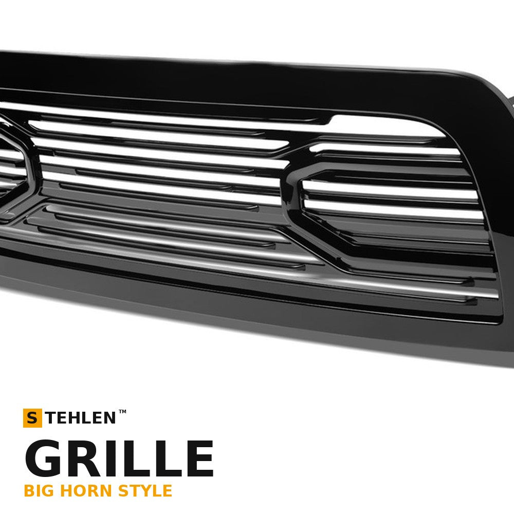 2010-2018 Ram 2500/3500 Big Horn Style Front Grille — Black