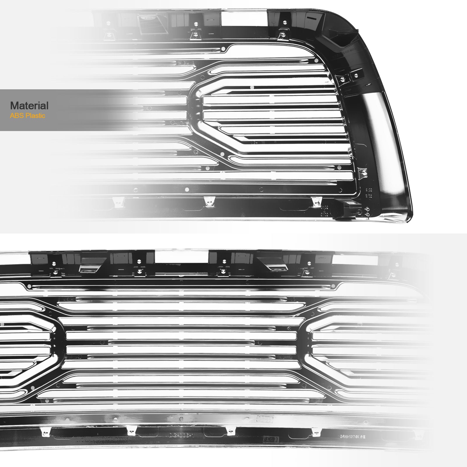2010-2018 Dodge Ram 2500/3500/4500/5500 Big Horn Grille - Chrome