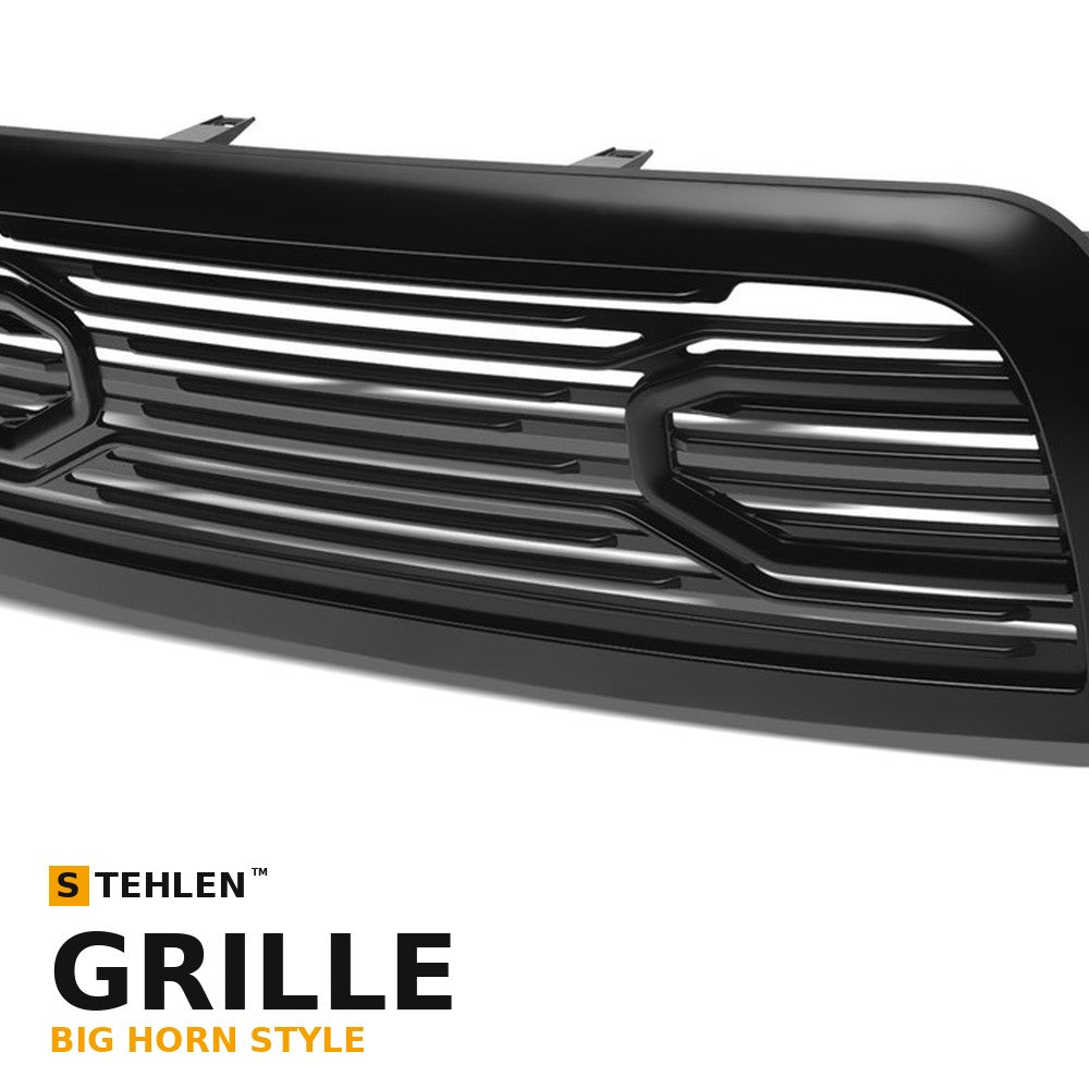 2010-2018 Ram 2500/3500 Big Horn Style Front Grille — Matte Black