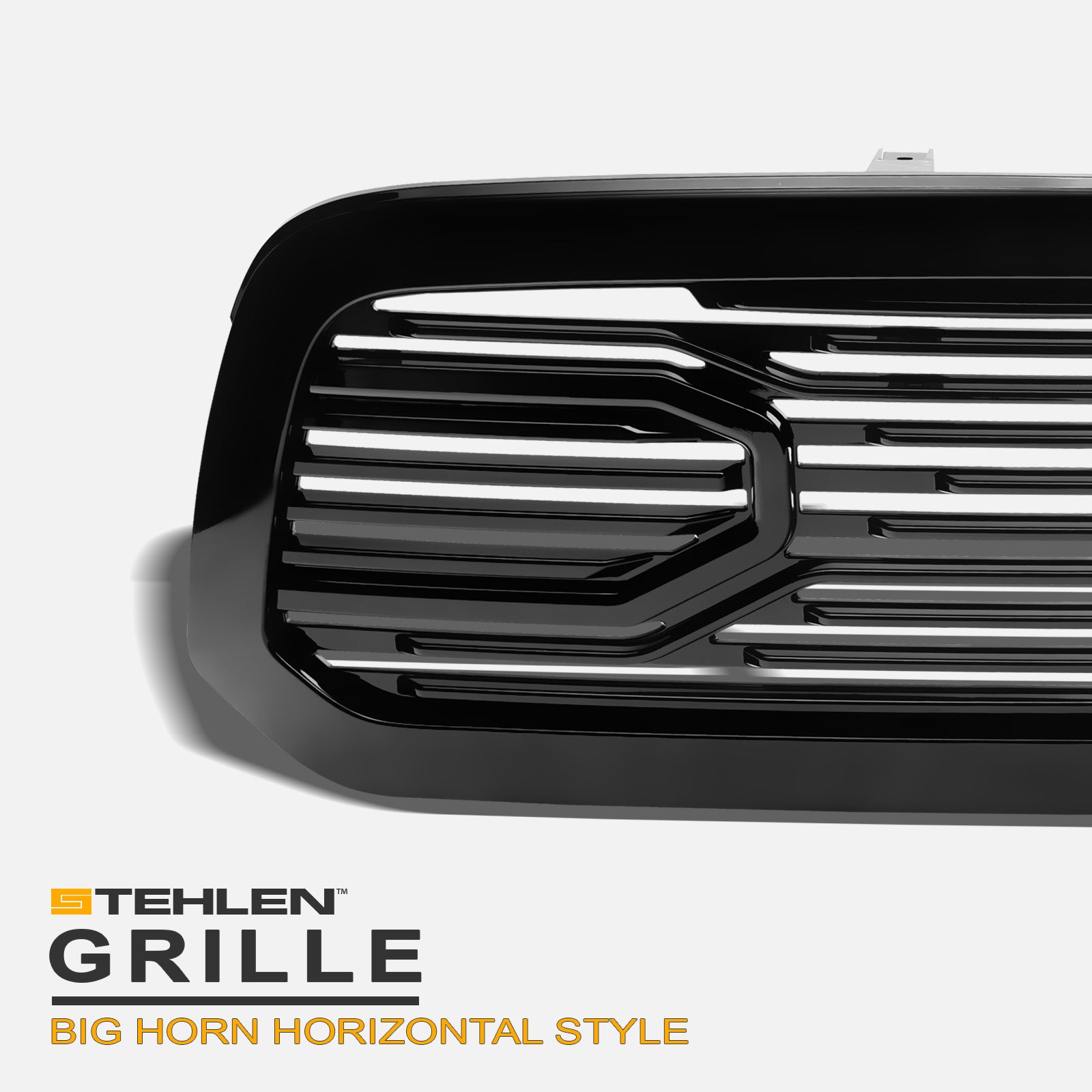 2013-2024 Dodge Ram 1500 Big Horn Style ABS Front Grille - Black