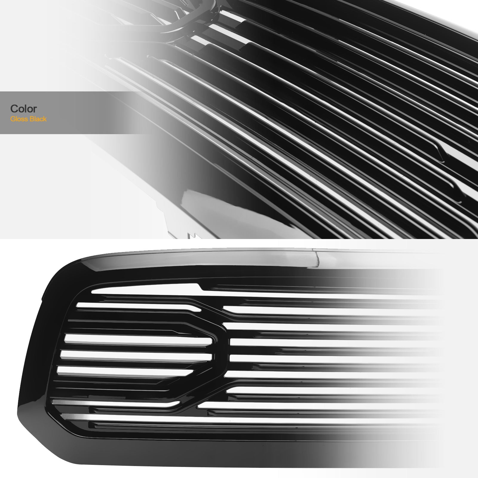 2013-2024 Dodge Ram 1500 Big Horn Style ABS Front Grille - Black
