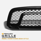 2013-2024 Dodge Ram 1500 Honeycomb Rebel Style Front Grille - Black