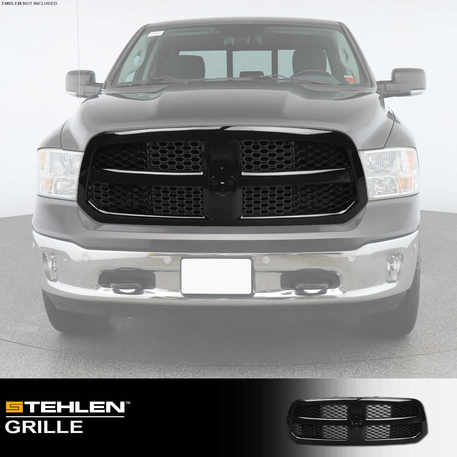 2013-2024 Dodge Ram 1500 OE Mesh Front Grille Black - Power