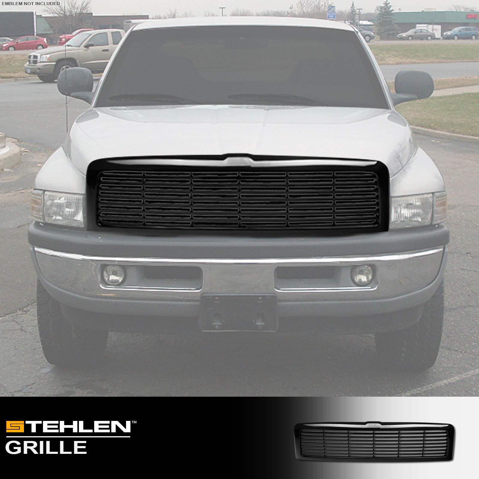 1994-2002 Dodge Ram 1500 2500 3500 Horizontal Grille - Black