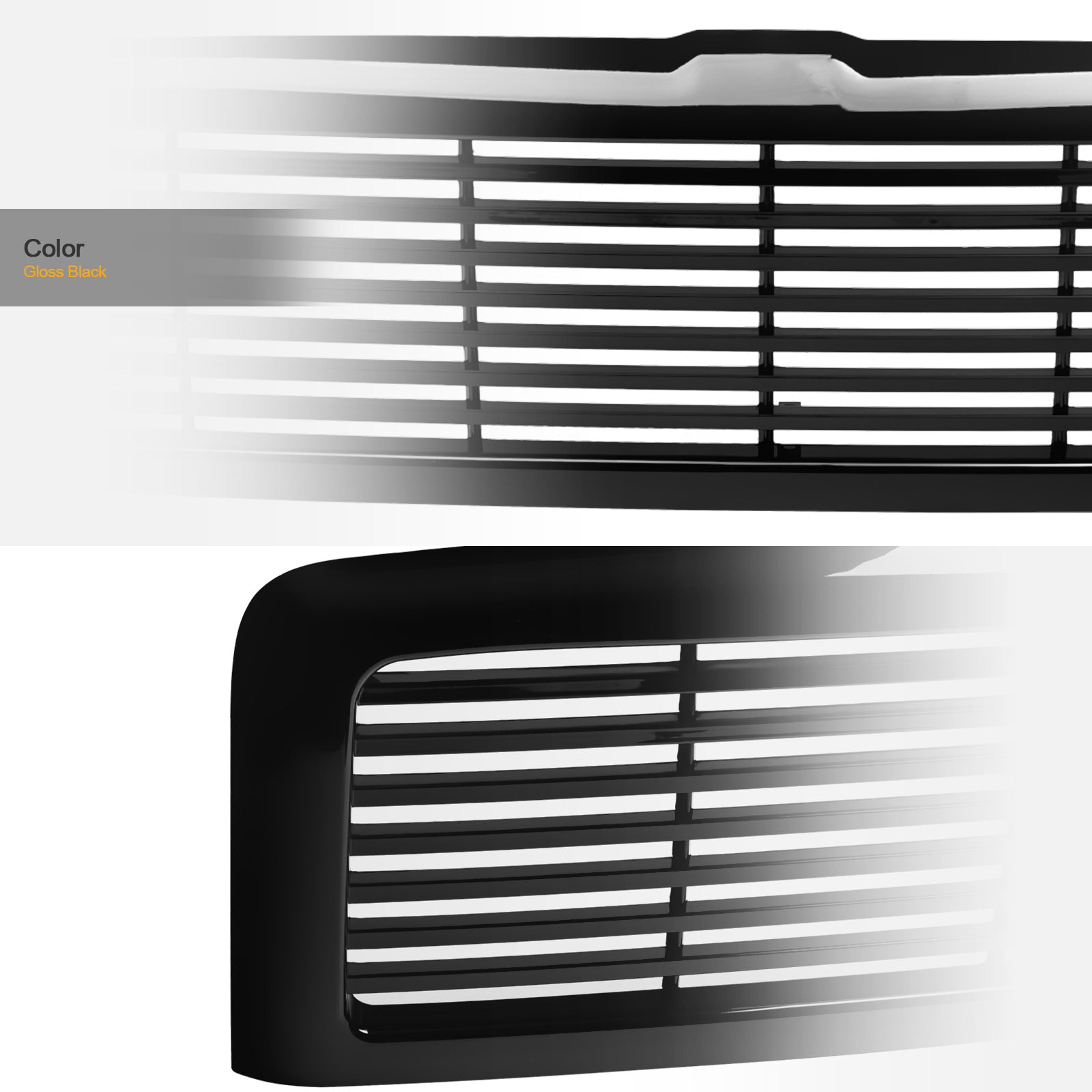 1994-2002 Dodge Ram 1500 2500 3500 Horizontal Grille - Black
