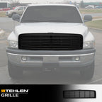 1994-2002 Dodge Ram 1500 2500 3500 Horizontal Front Grille Matte Black