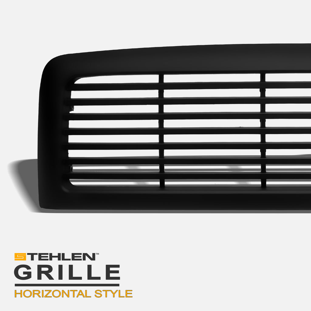 1994-2002 Dodge Ram 1500 2500 3500 Horizontal Front Grille Matte Black