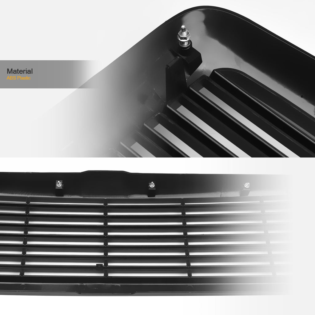 1994-2002 Dodge Ram 1500 2500 3500 Horizontal Front Grille Matte Black