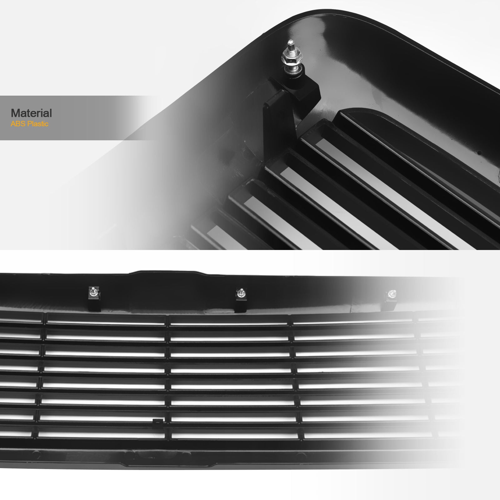 1994-2002 Dodge Ram 1500 2500 3500 Horizontal Front Grille Matte Black