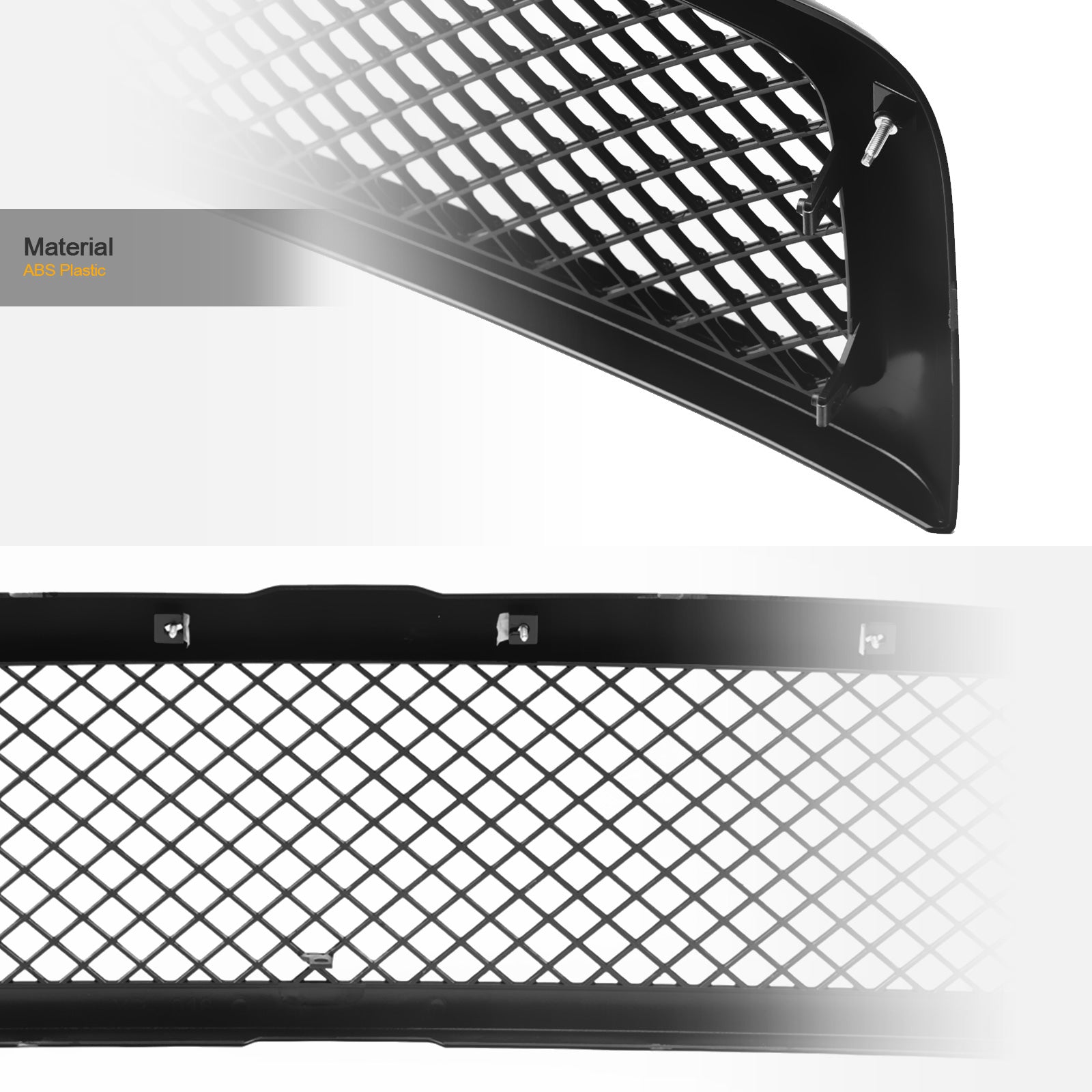 1994-2002 Dodge Ram 1500 2500 3500 Mesh Front Grille - Black