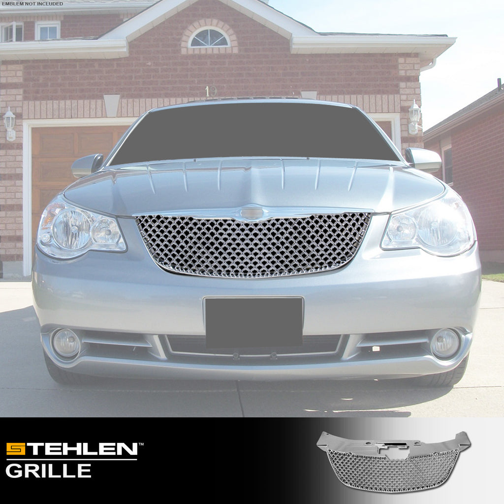 2007-2010 Chrysler Sebring Bentley Style Chrome Mesh Grille - ABS