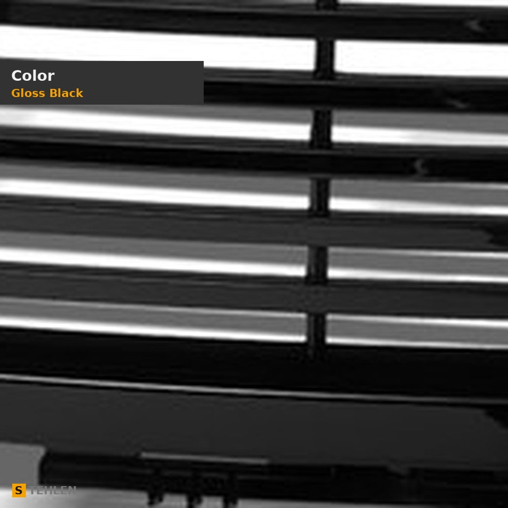 2007-2013 GMC Sierra 1500 Horizontal Front Grille — Black — detail