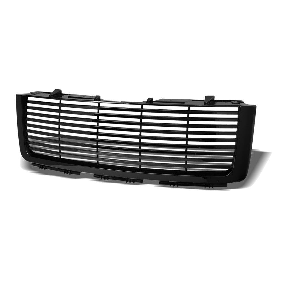 2007-2013 GMC Sierra 1500 Horizontal Front Grille — Black — product view
