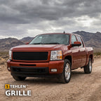 2007-2010 Chevrolet Silverado 1500 Horizontal Front Grille — Black — installed
