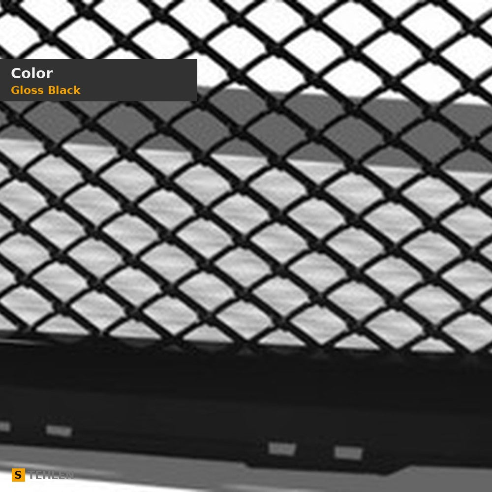2014-2015 Chevrolet Silverado 1500 Horizontal Front Grille — Black — detail