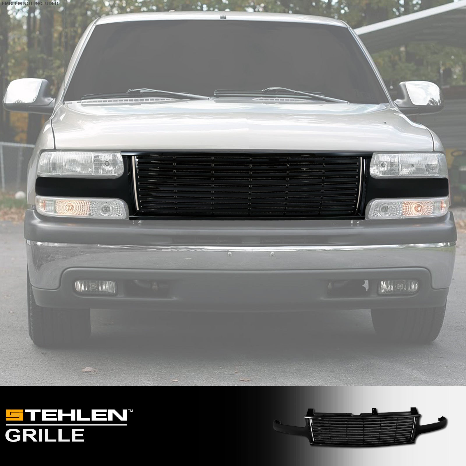 1999-2006 Chevrolet Silverado Tahoe Suburban Front Grille Black