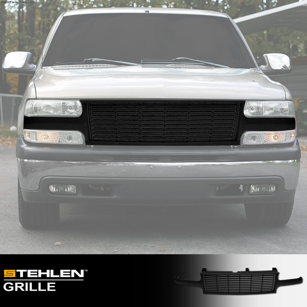 1999-2006 Chevrolet Silverado Tahoe Suburban Grille Horizontal Matte Black