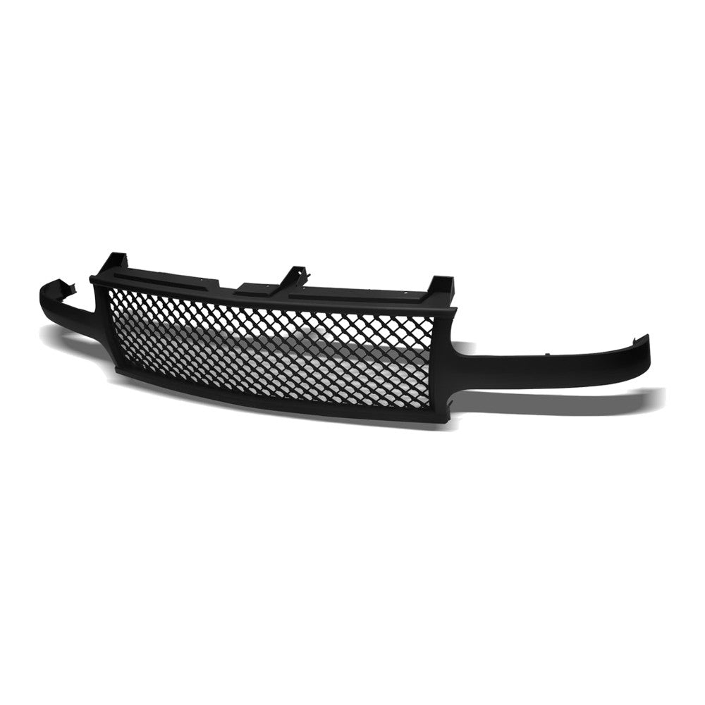 1999-2002 Chevrolet Silverado & 2000-2006 Tahoe/Suburban Mesh Style ABS Front Grille — Matte Black — product view