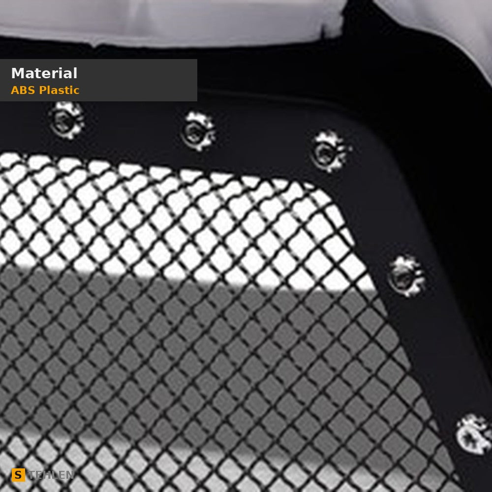 2005-2011 Toyota Tacoma Studded Mesh Rivet Style Front Grille — Black — detail