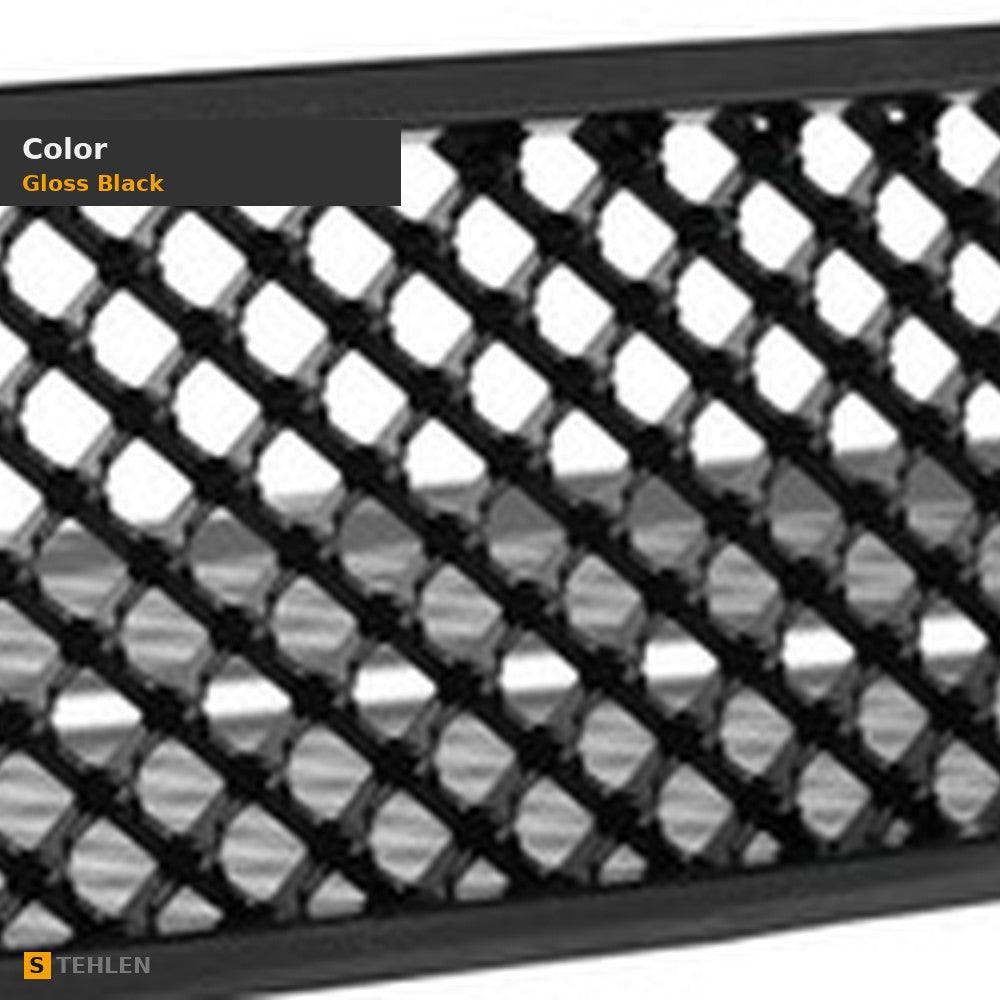 2007-2014 Chevrolet Tahoe/Suburban & Avalanche 2-Piece Bentley Style Mesh Grille — Black — detail