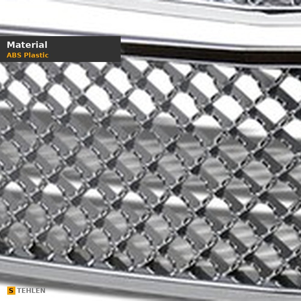 2007-2014 Chevrolet Tahoe/Suburban & Avalanche 2-Piece Bentley Style Mesh Grille — Chrome — detail