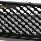 2007-2014 Chevrolet Tahoe/Suburban & Avalanche 2-Piece Bentley Style Mesh Grille — Matte Black — detail