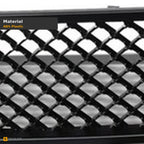 2007-2014 Chevrolet Tahoe/Suburban & Avalanche 2-Piece Bentley Style Mesh Grille — Matte Black — detail