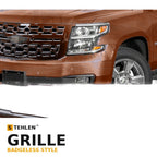 2015-2020 Chevrolet Tahoe & Suburban Badgeless ABS Front Grille — Glossy Black
