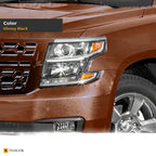 2015-2020 Chevrolet Tahoe & Suburban Badgeless ABS Front Grille — Glossy Black — detail