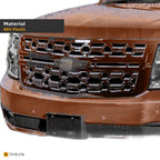 2015-2020 Chevrolet Tahoe & Suburban Badgeless ABS Front Grille — Glossy Black — detail