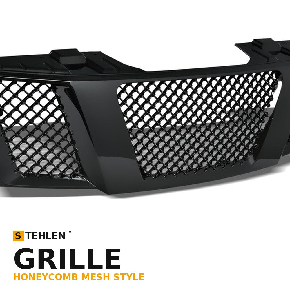 2004-2007 Nissan Titan & 2005-2007 Armada Honeycomb Mesh Front Grille — Black