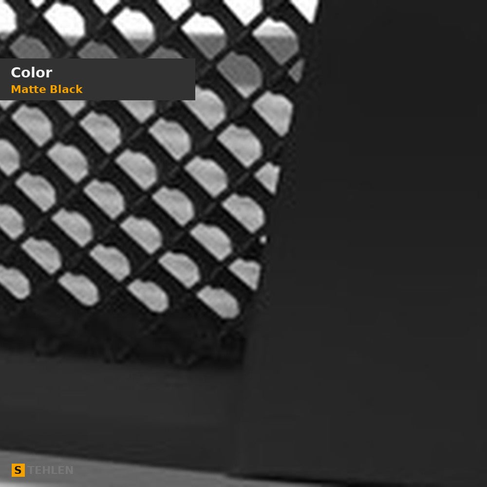 2004-2007 Nissan Titan & 2005-2007 Armada Mesh Style ABS Front Grille — Matte Black — detail
