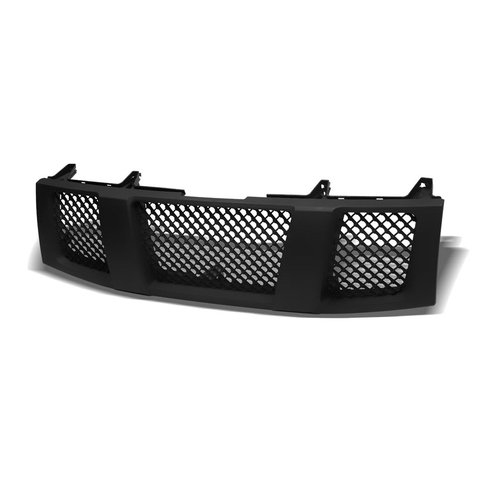 2004-2007 Nissan Titan & 2005-2007 Armada Mesh Style ABS Front Grille — Matte Black — product view