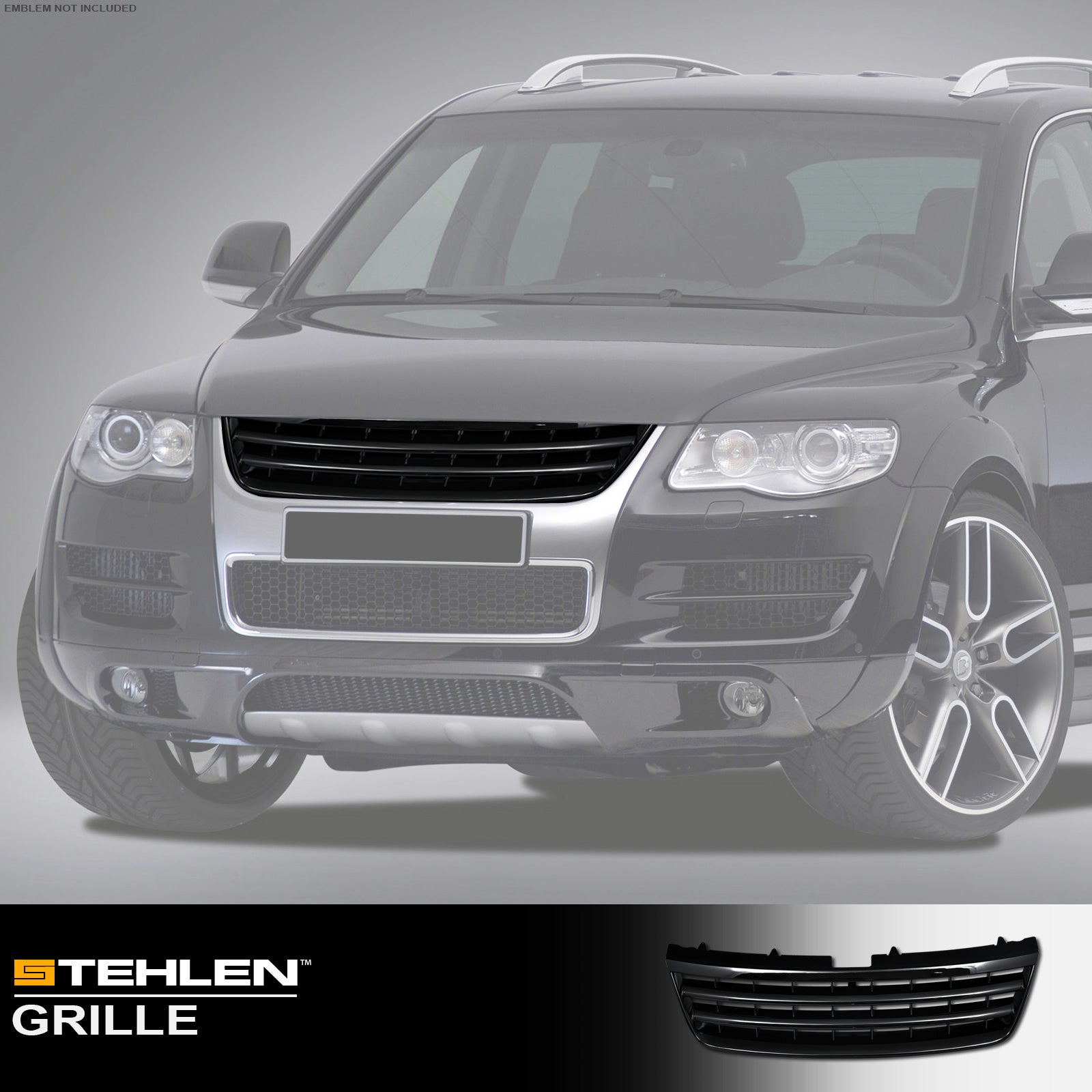 2004-2007 Volkswagen Touareg Front Grille - Black | TORG-0206-BK